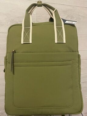 Universal Thread Olive Green Women's Backpack Tote with Contrast Handles